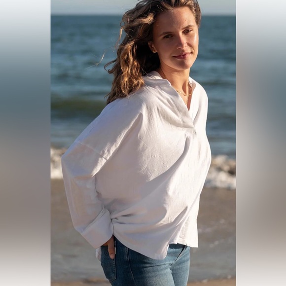 MERSEA Amelia Cuff Tee in White - OS (one size) - Picture 7 of 9